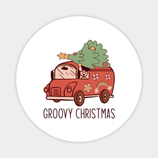 groovy christmas Magnet